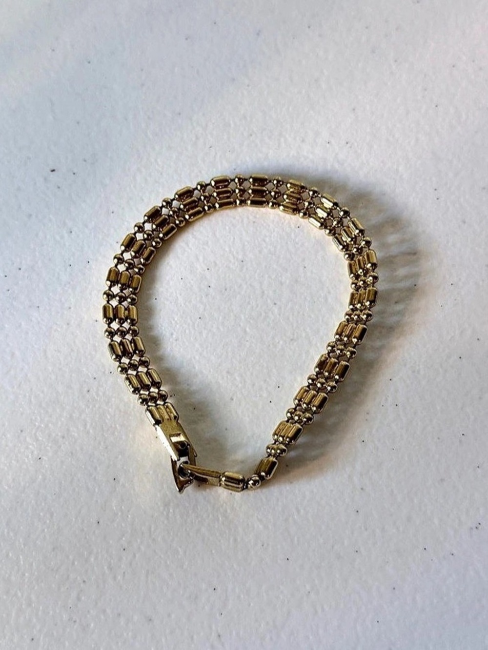 Gold-Tone Link Bracelet Like New